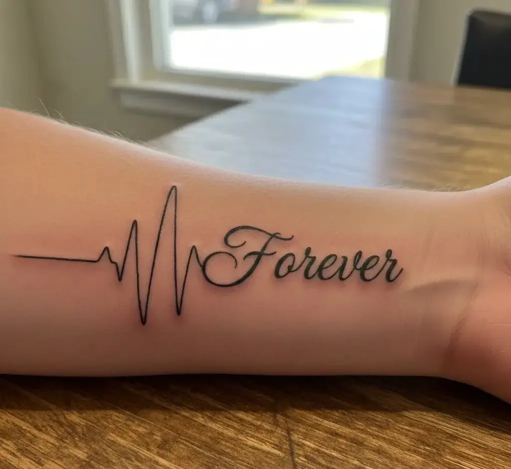 Heartbeat Line With Script