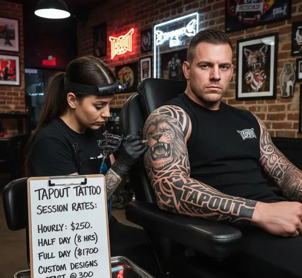 How Much Is a Tapout Tattoo Session