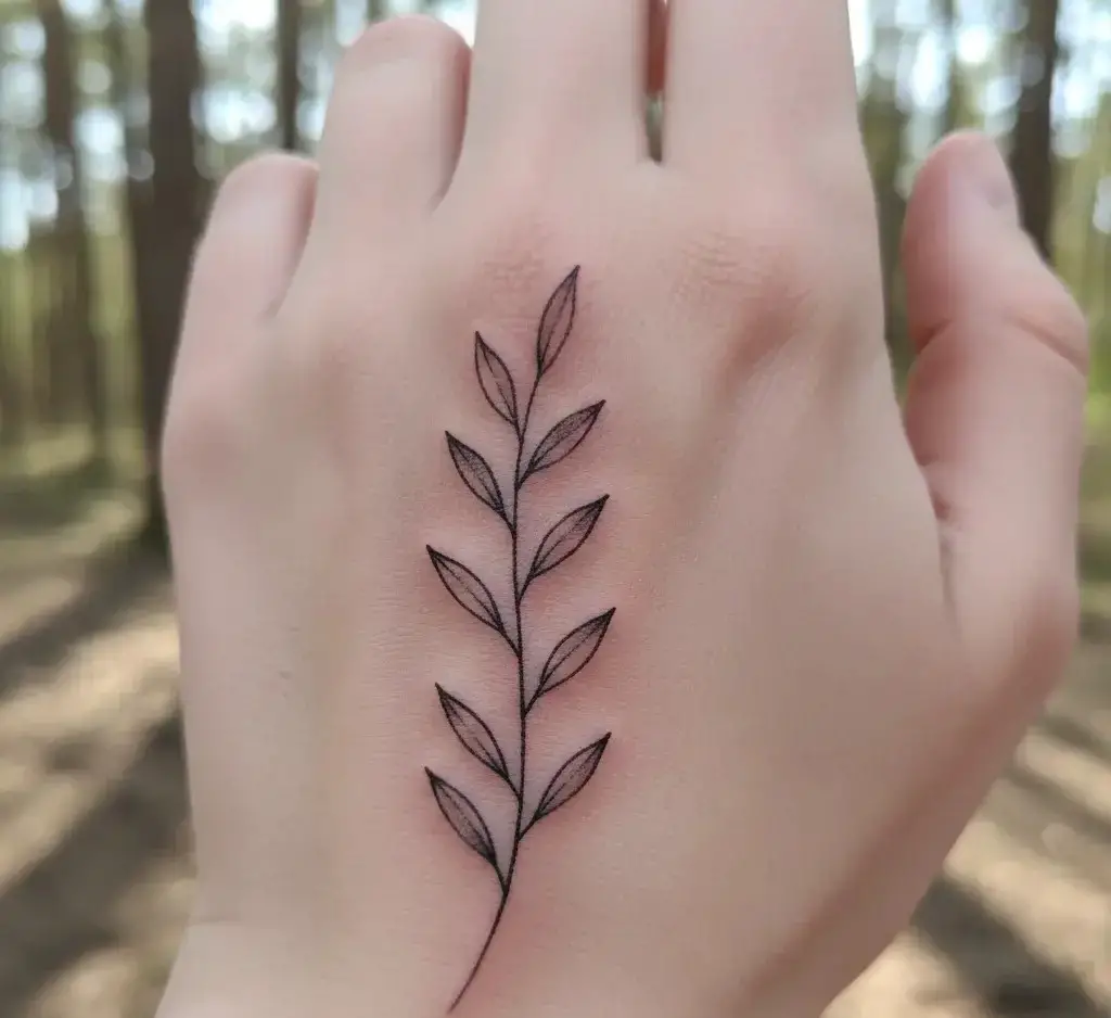 Leaf Branch Tattoo