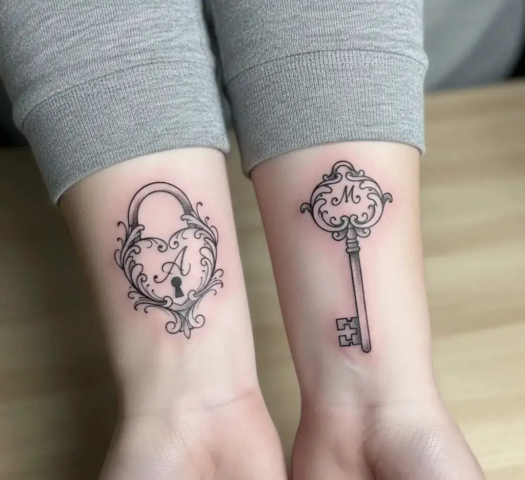 Lock and Key Tattoos