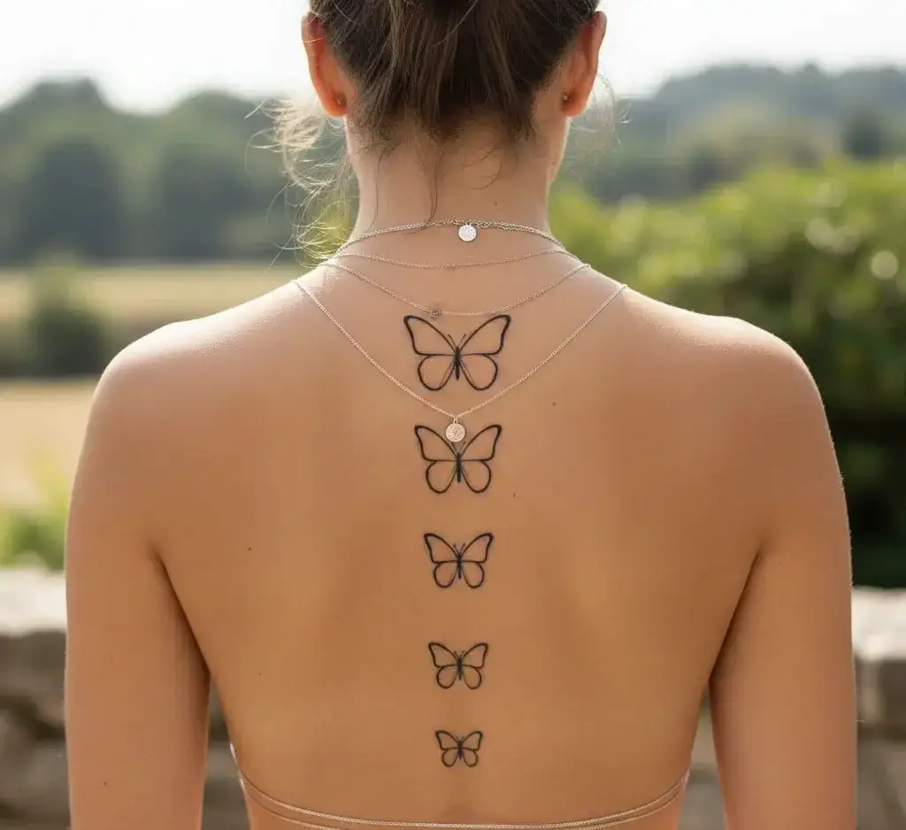 Minimal Outline Butterflies