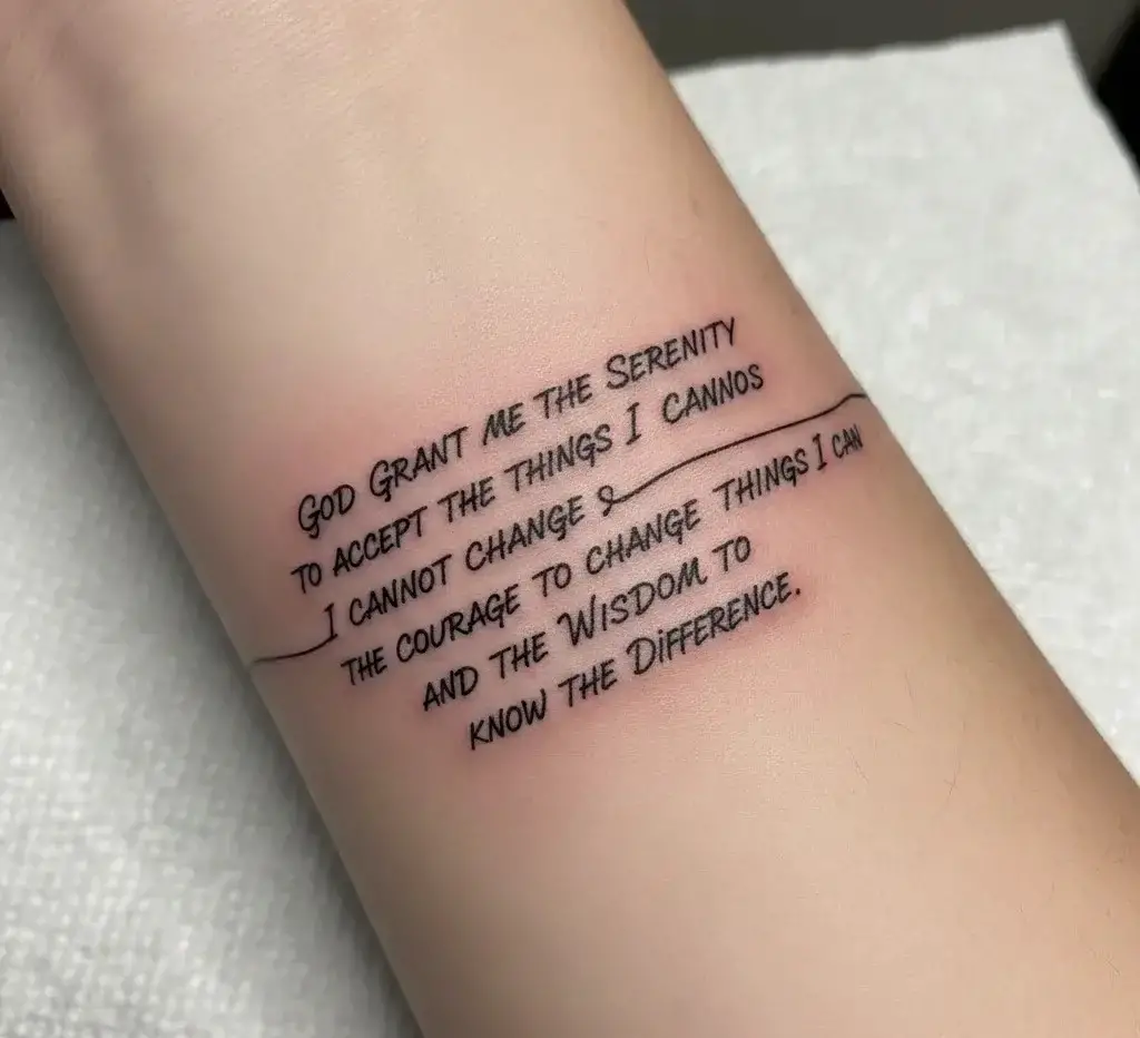 Minimalist One-Line Serenity Prayer