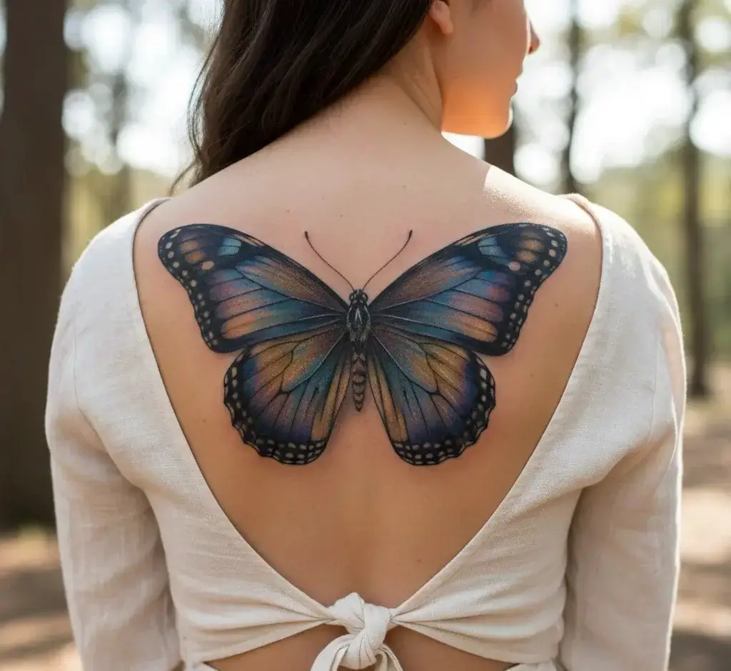 Realistic Butterfly Spine Piece