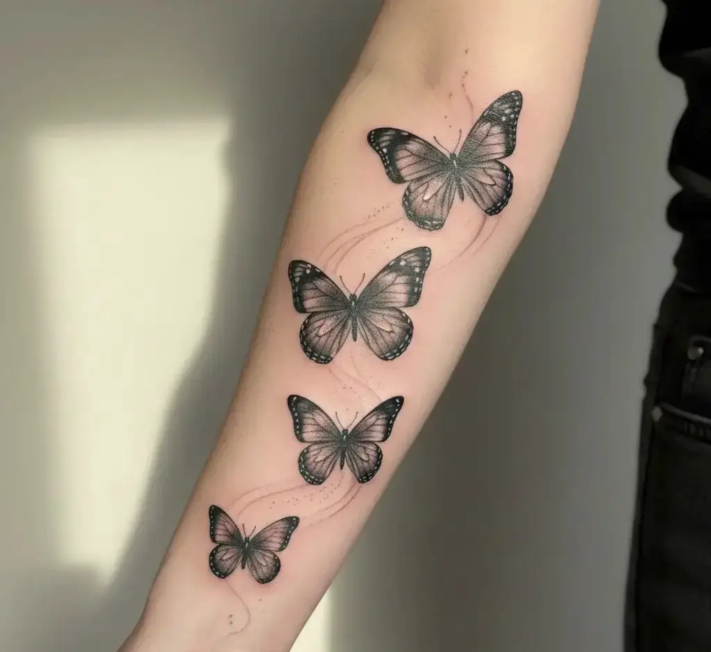 Realistic Butterfly Trail