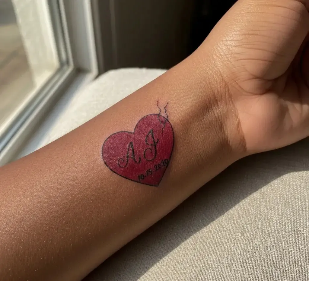 Red Heart Tattoo
