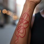 Red Tattoo On Black Women