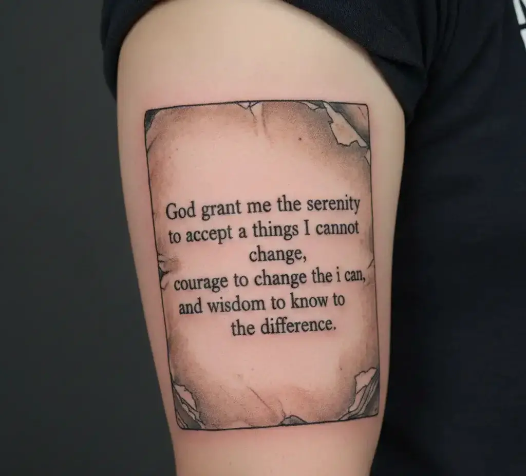 Serenity Prayer Book Page