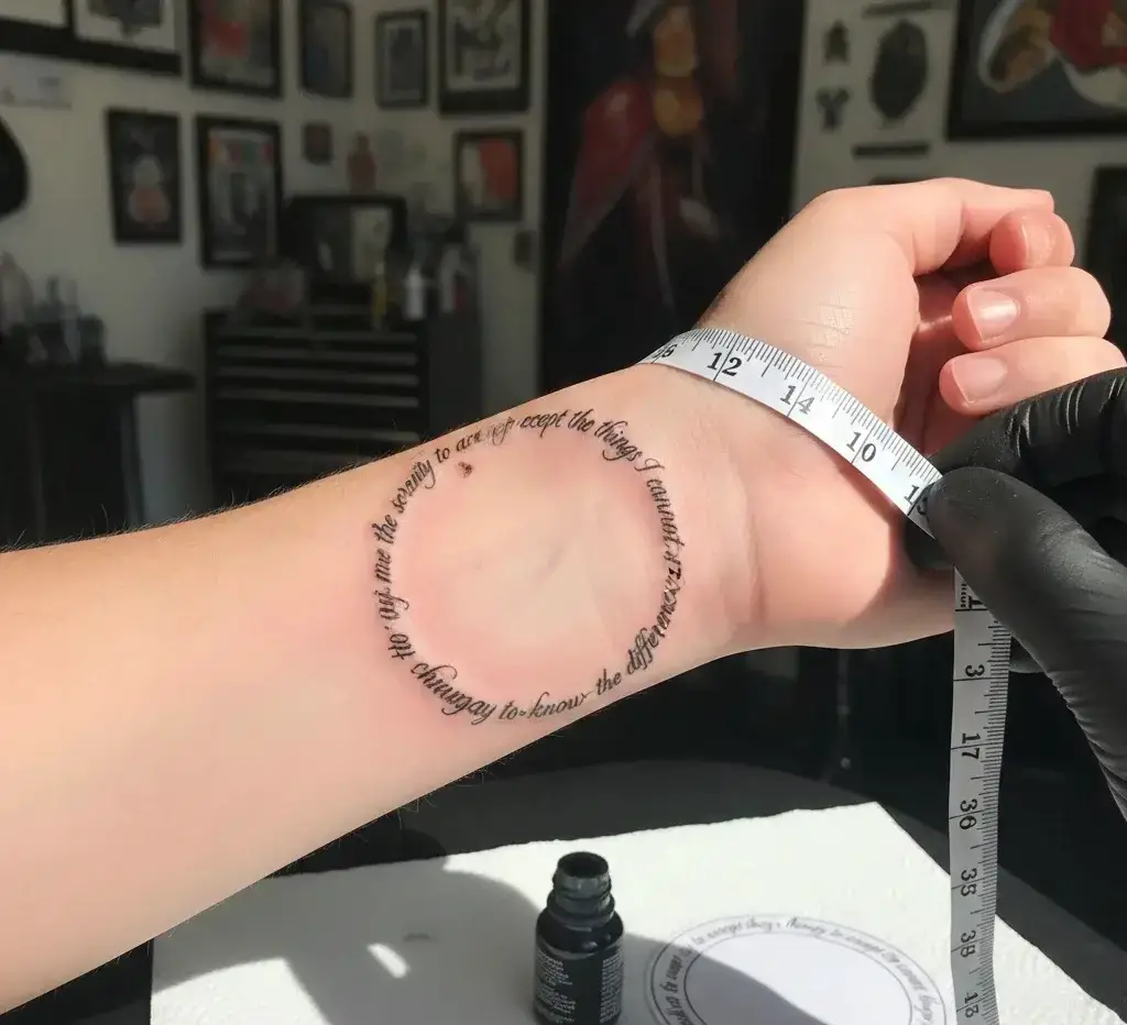 Serenity Prayer as a Wrist Wrap