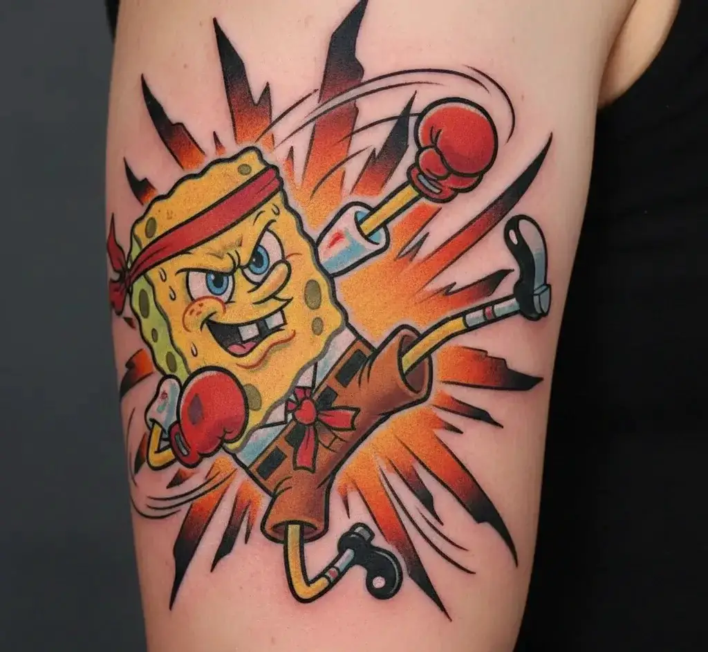 SpongeBob in Karate Pose (Sandy Episodes)