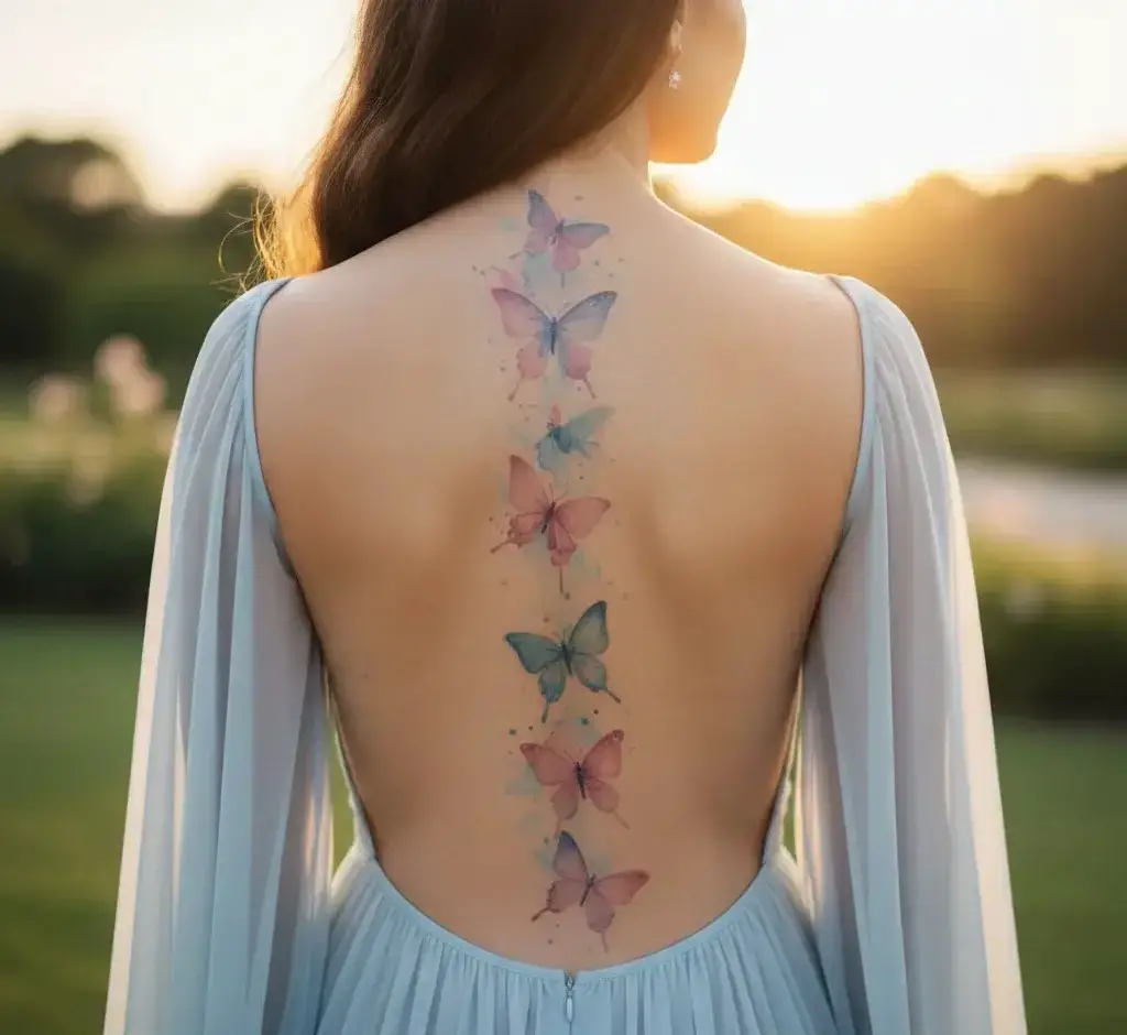 Watercolor Butterfly Trail