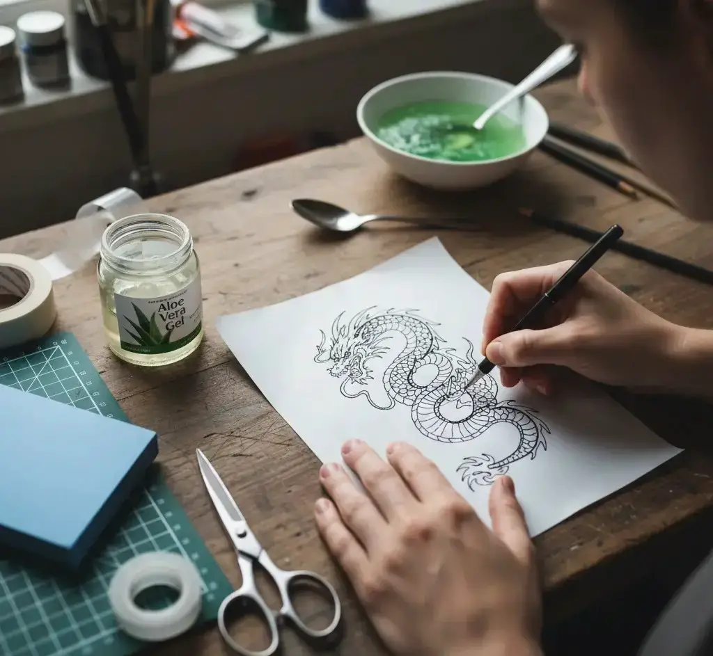 how to make a tattoo stencil without transfer paper