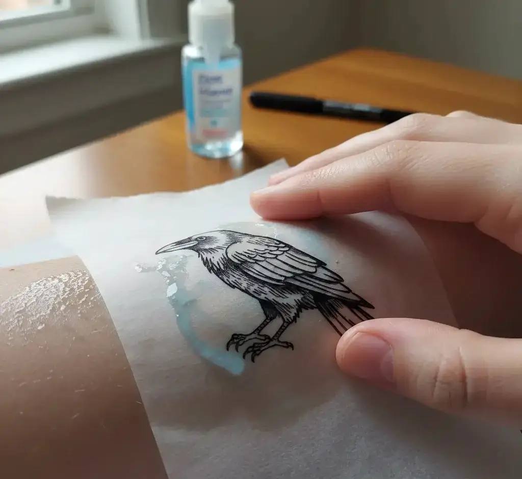 How Do You Transfer a Homemade Tattoo Stencil Onto Skin Without Using Traditional Transfer Sheets