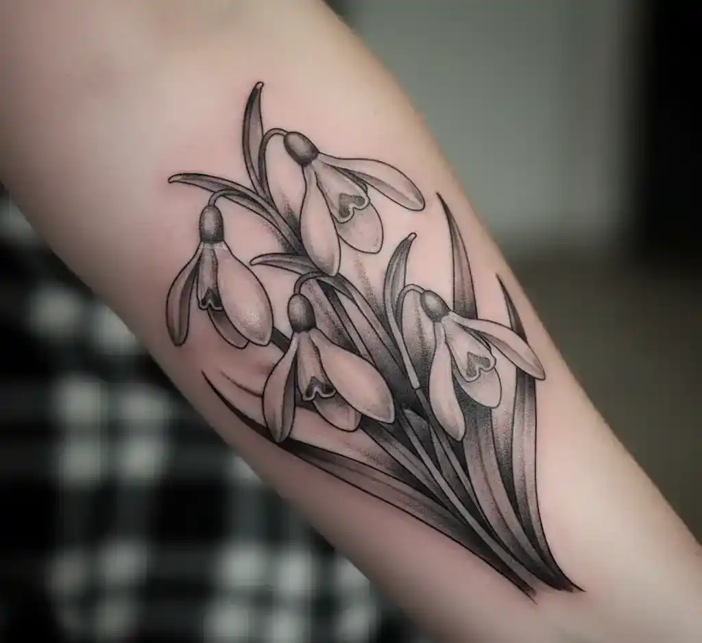 Snowdrop Flower Tattoo