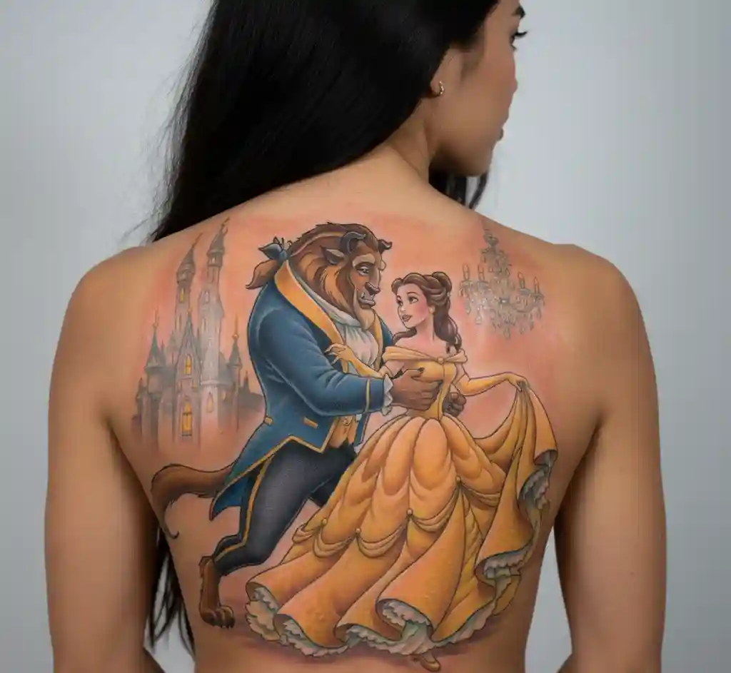 Ballroom Dance Beauty and the Beast Tattoo