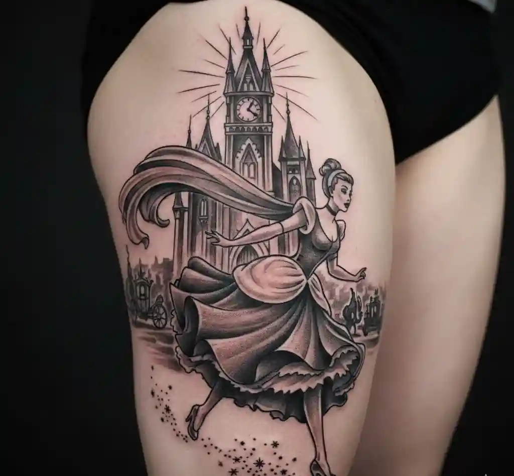 Cinderella Running from the Palace