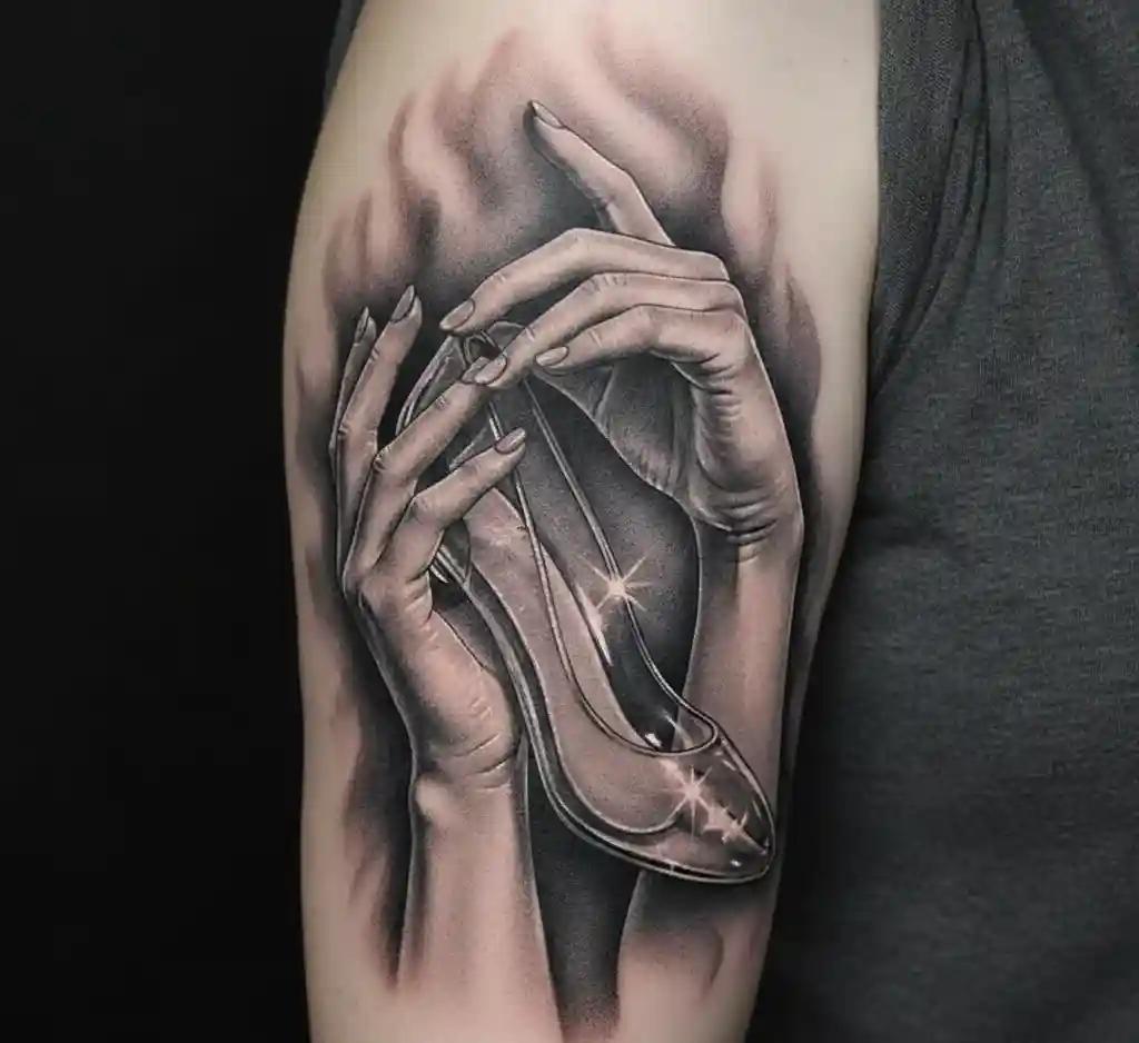 Cinderella’s Hands Holding the Slipper