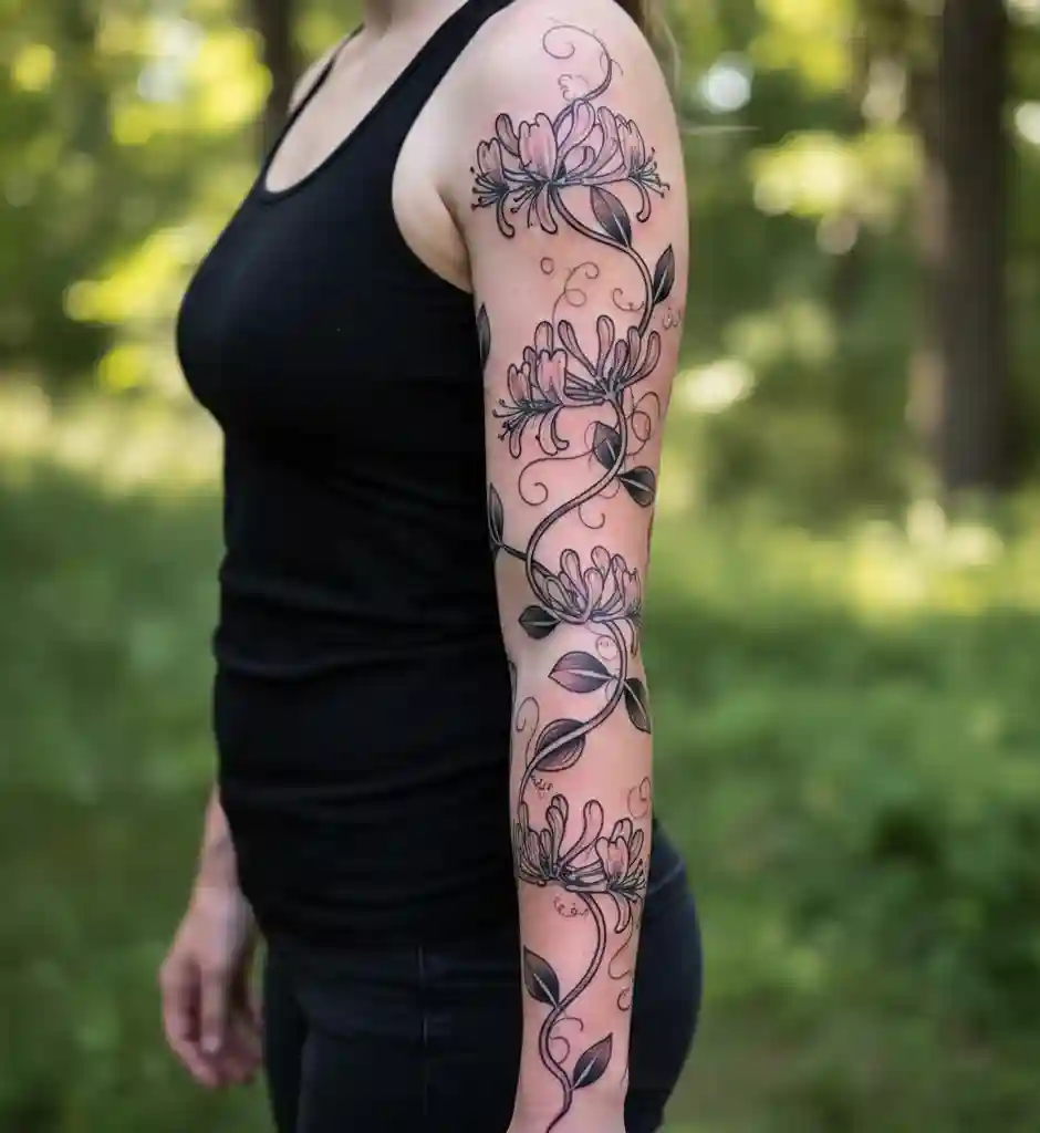 Climbing Honeysuckle Vine Sleeve