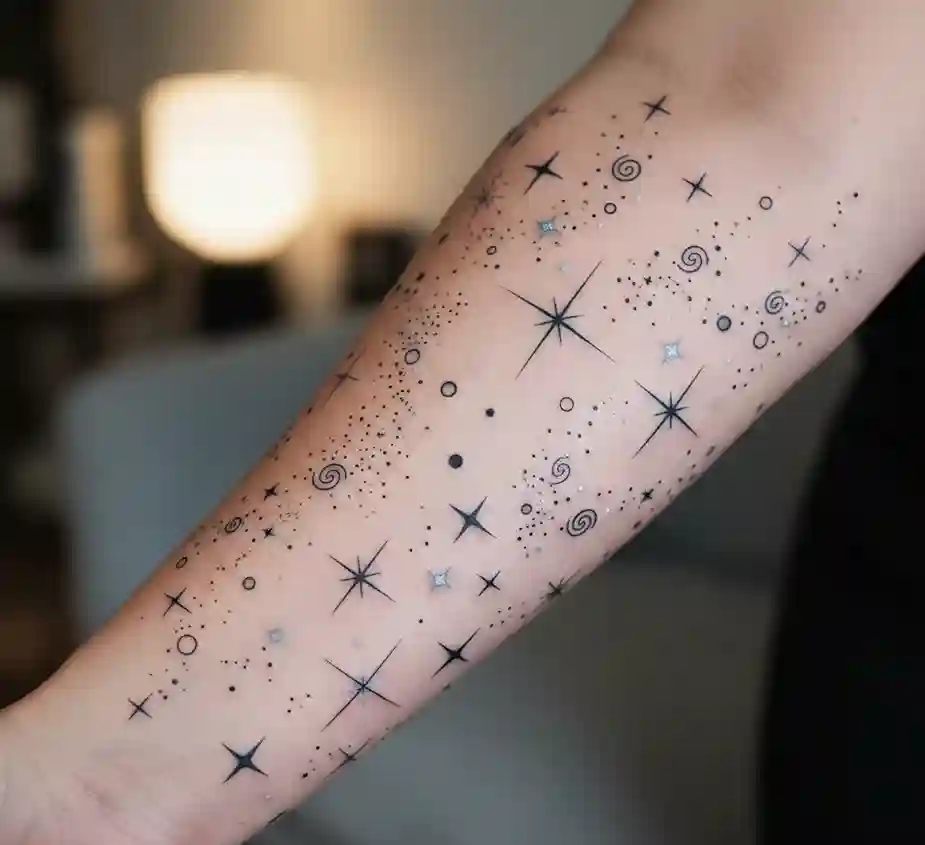 Fine-Line Stars and Sparkles