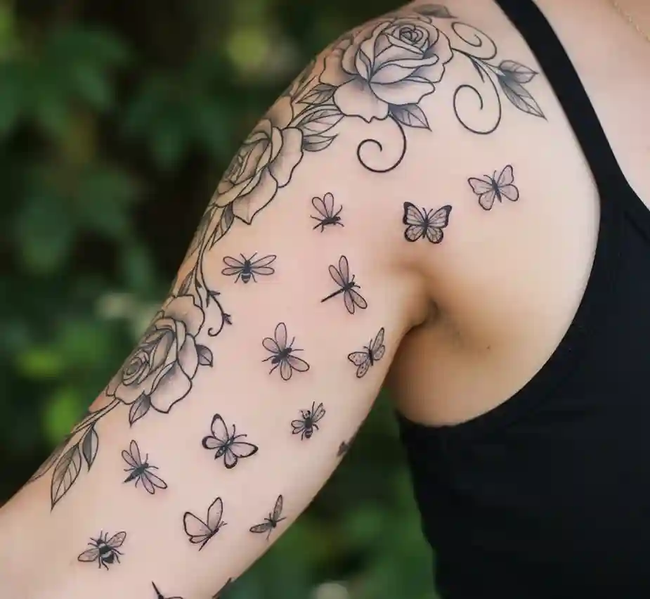 Insect or Butterfly Silhouettes