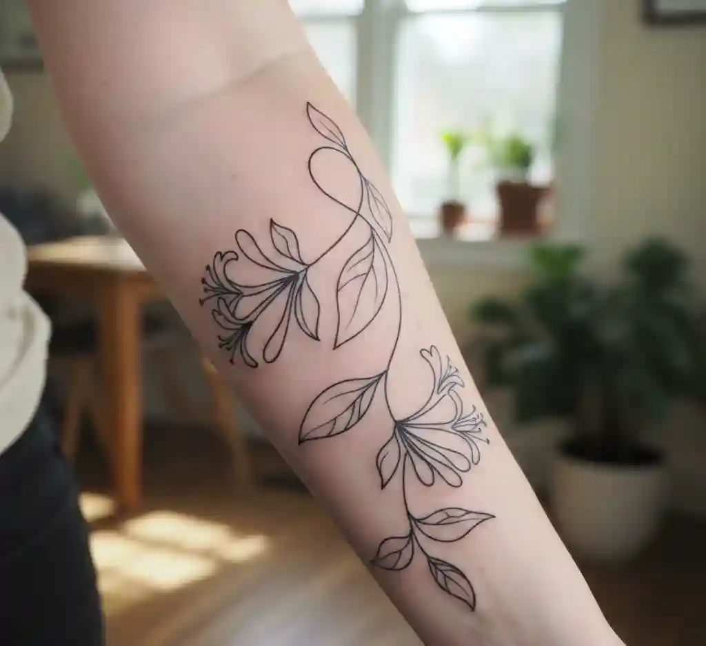 Linework Honeysuckle Wrap