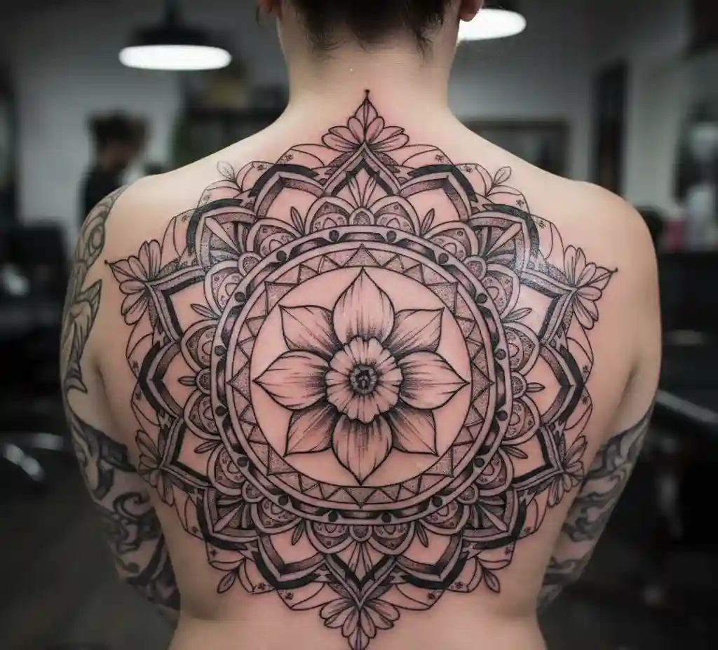 March Birth Flower Mandala