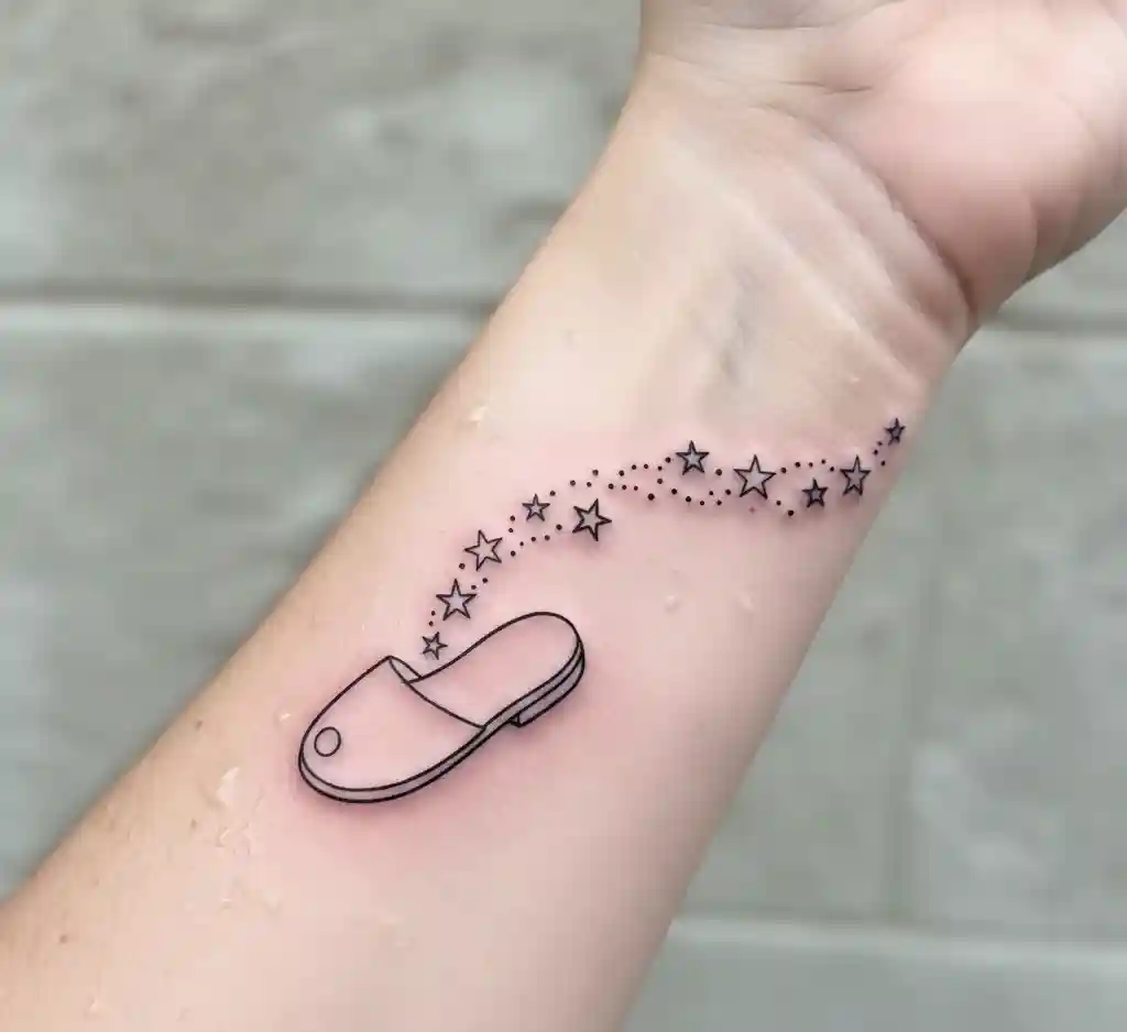 Minimal Slipper with Star Trail