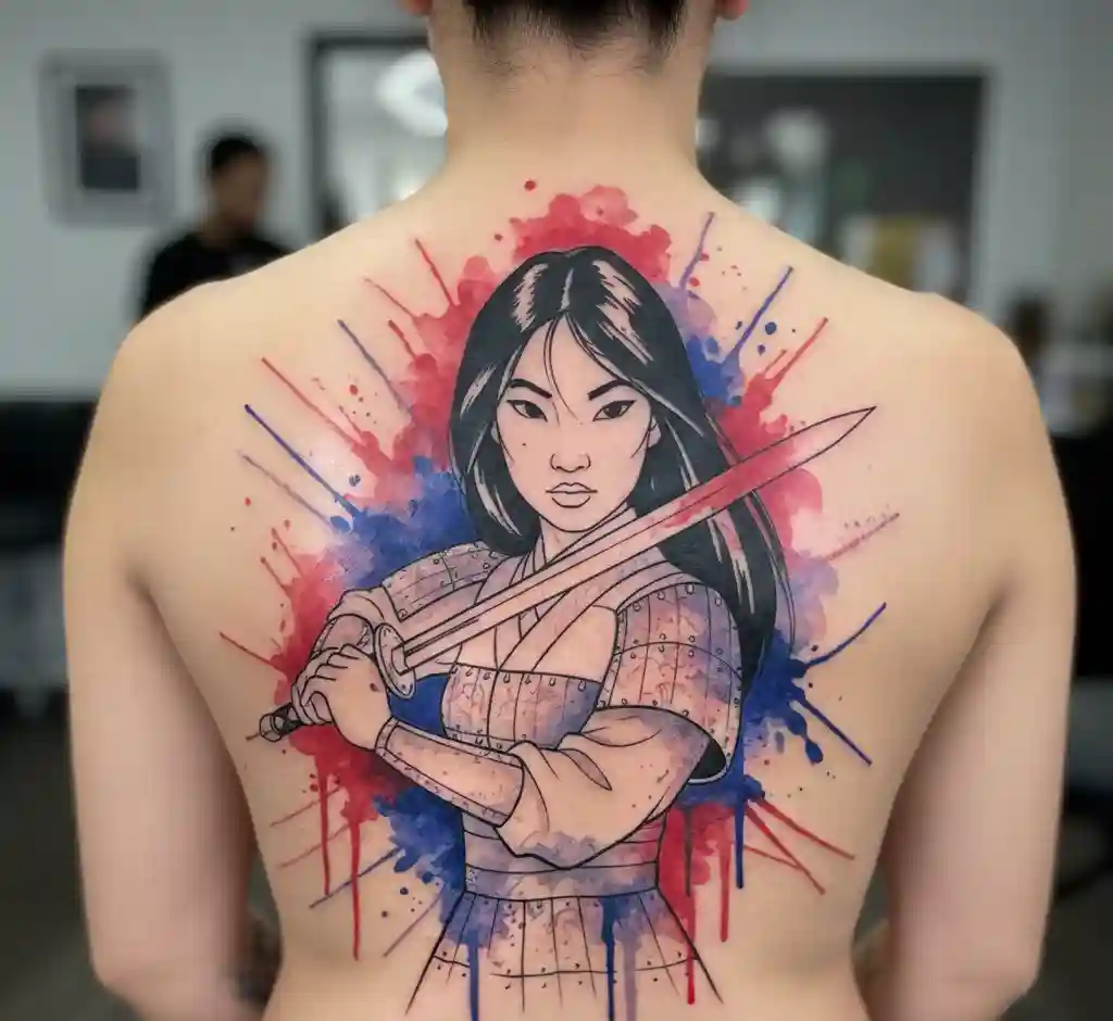 Watercolor Mulan