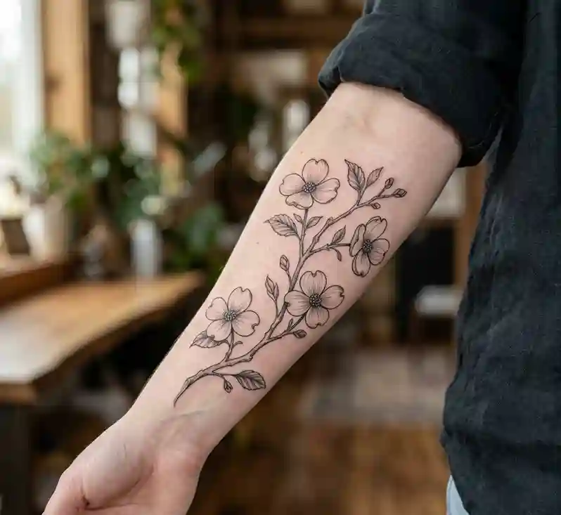 Dogwood Branch Tattoo