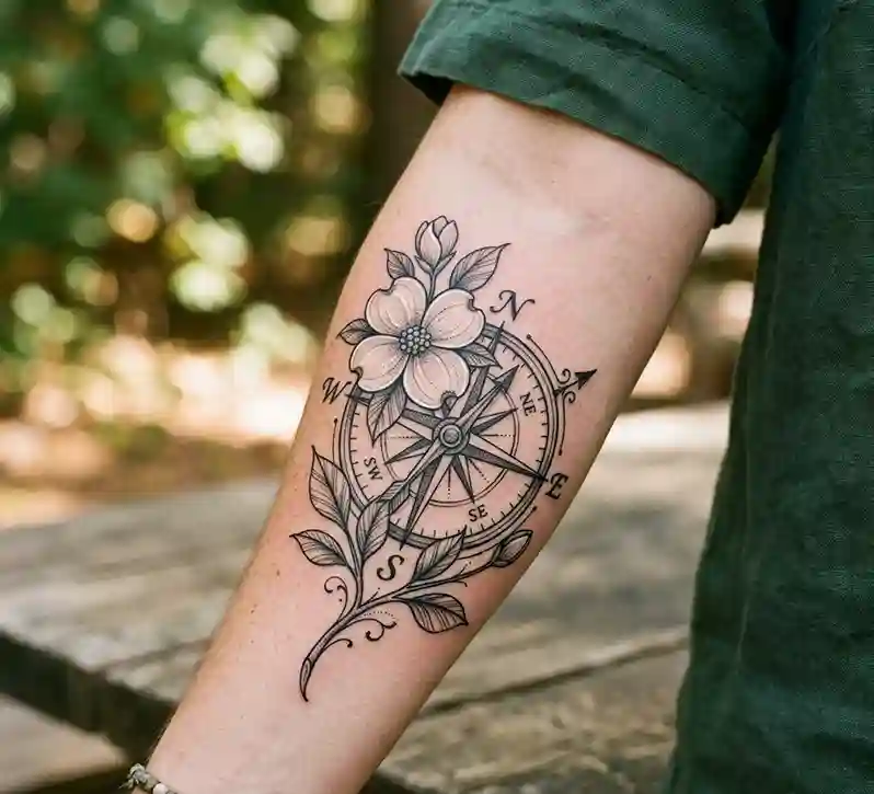 Dogwood Flower Tattoo
