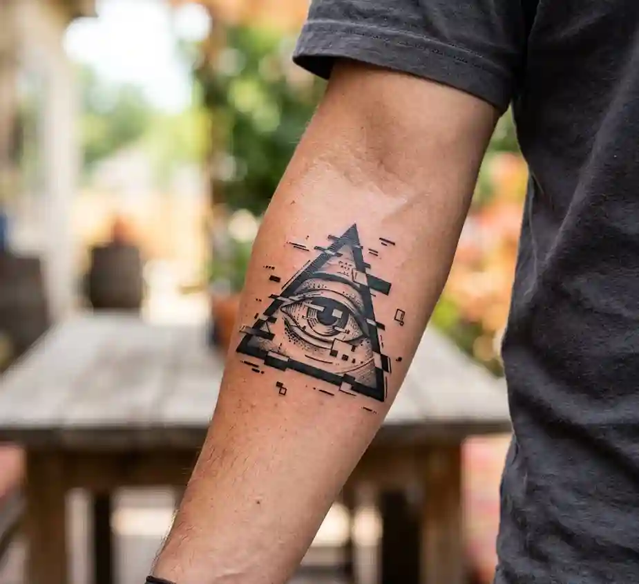 Glitch Effect Tattoo