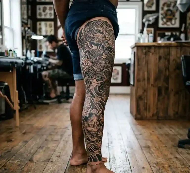 Men Leg Tattoos