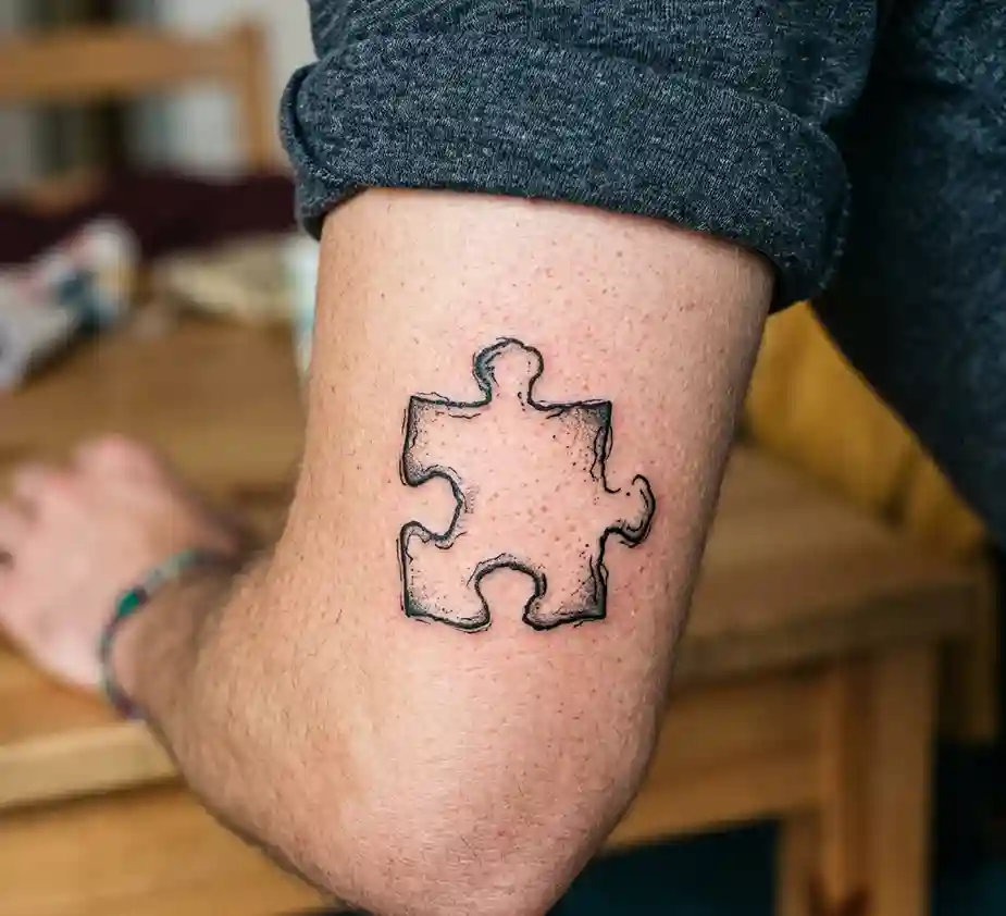 Puzzle Piece Tattoo